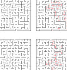 Complex Maze Puzzles Solutions, Paths, and Challenges for Problem Solving