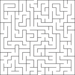 Complex Square Maze Puzzle Paths, Walls, Challenge, Solution, Logic, Game, Strategy, Brain Teaser, L