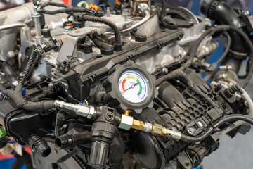Fototapeta premium Engine block removed from a car
