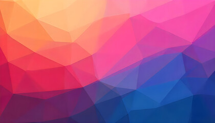 Obraz premium A vivid illustration of abstract geometric design with a colorful array of polygons and gradients.