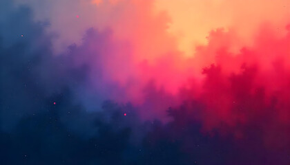 Fototapeta premium A beautiful blend of vibrant colors creates a dreamy abstract composition with soft gradients.