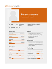 UX persona template.