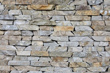 Stone wall fence of property