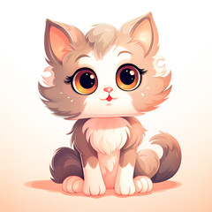 Fototapeta premium A Cute Cat Background Image
