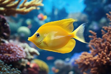 tropical fish in aquarium