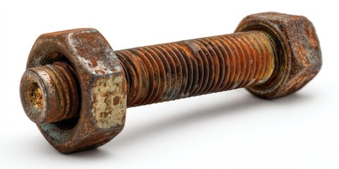 Antique Rusty Bolt and Nut