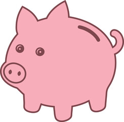 pink piggy bank