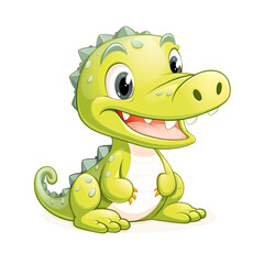 Naklejka premium dinosaur cartoon image background