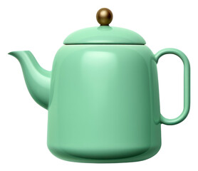 PNG Teapot green transparent background refreshment.