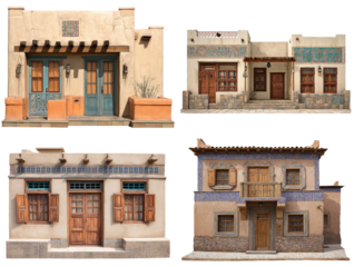 Adobe Courtyard House with Mosaic Details