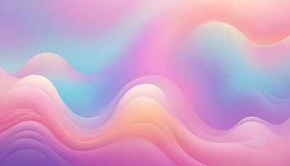 This image shows a beautiful abstract design of a multi-colored flowing wave background.