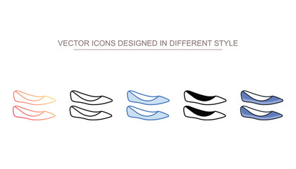 Shoes icon design with white background stock illustration