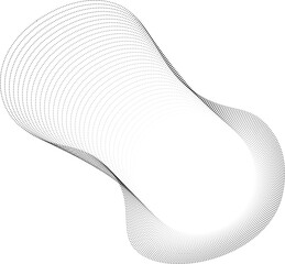 Circular glowing center with layered dotted lines shaping a soft-edged abstract blob.