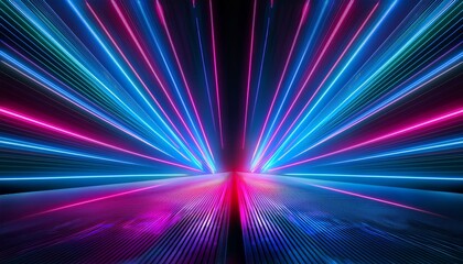 Abstract Neon Lights Background