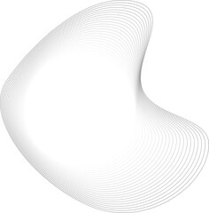 Circular design with a light-emitting center and refined dotted line structure shaping a sleek organic outline.