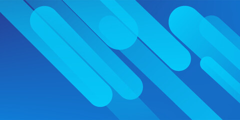 Abstract blue background with diagonal lines. Dynamic shapes composition. Vector illustration