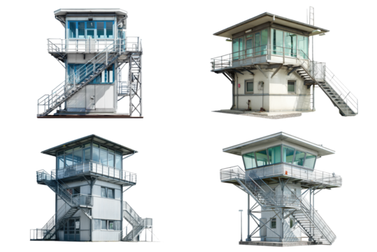 Train Control Tower Panorama View