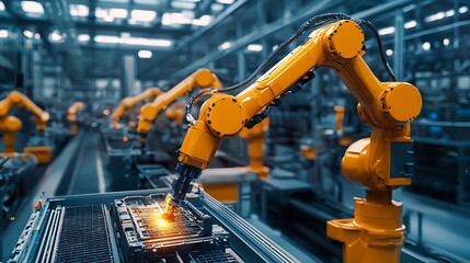 AI-driven solutions for industrial challenges, optimizing factory operations through intelligent automation
