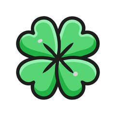 Emotional illustration with lucky four-leaf clover, lovely sunflowers and springtime cherry blossoms &ndash; a cute collection of designs with nature and happiness"