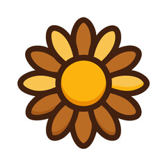 Elegant Rose Flower in Minimalist Line Art Style - Handmade Flower SVG Illustration for Modern Plant Design Project"