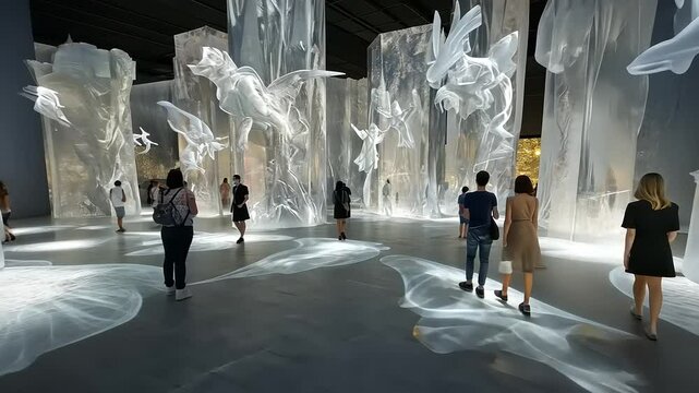 Immersive Art Installation: Crystal Angels Exhibit