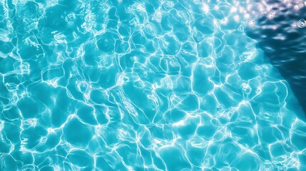 Obraz premium Crystal clear water surface with sunlight reflections creating beautiful summer vibes : Generative AI