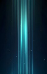 Luminous Ascent: A captivating display of vertical light streaks, with a captivating blend of teal and azure hues, emanating from a celestial background.