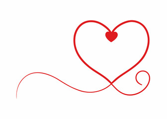 Eternal Love: A minimalist yet striking representation of a heart symbolizing love, affection, and emotional connections, a perfect visual for various uses.