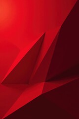 Obraz premium Abstract red geometric shapes, sharp angles, vibrant background, wallpaper, geometric, digital