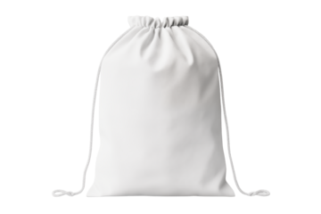 White clothe bag png on white background 
