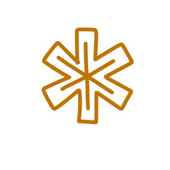 asterisk vector element