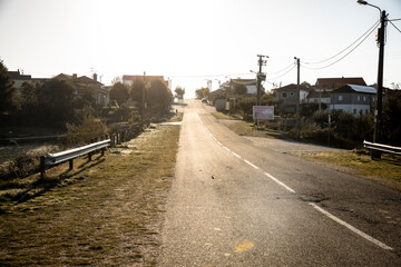 a paved road passing through Moimenta, municipality of Vinhais, district of Bragan&ccedil;a, Portugal