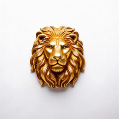 symbol lion head on white background