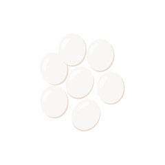 Sea turtles eggs vector illustration