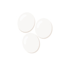 Sea turtles eggs vector illustration