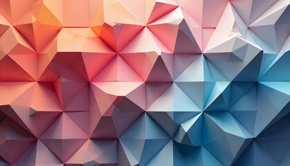 Obraz premium Abstract geometric pattern with a gradient of colors, creating a visually stunning design for use.