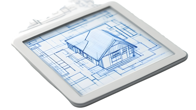Blueprint on Digital Tablet Architectural Design and Planning Tool for Modern Construction Pro