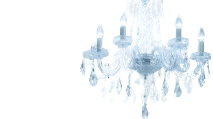 Frosty Ice Chandelier with Glowing Lights A Winter Wonderland Illumination for Festive and Dec