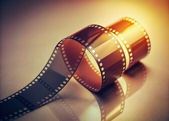 Minimalist 35mm Retro Film Strip Photography: Vintage Aesthetic