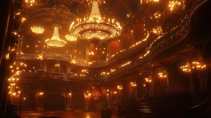 Warm golden lights gathering