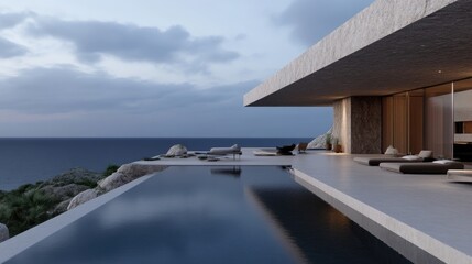 Obraz premium Modern Seaside Villa