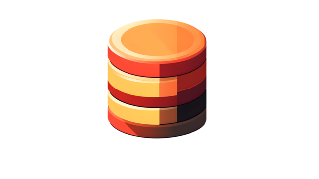 Stacked Cylinder Design with Vibrant Colors and Geometric Patterns for Creative Projects