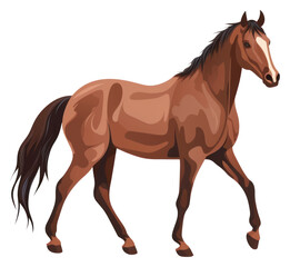 Obraz premium PNG Brown horse stallion animal mammal.