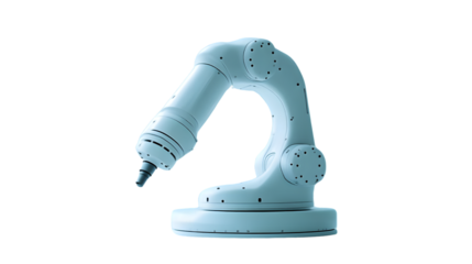 Robotic Arm in Action Futuristic Technology for Automation and Precision Engineering