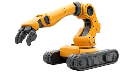 Robotic Arm with Tracks Advanced Machinery for Industrial Automation and Engineering Applicati