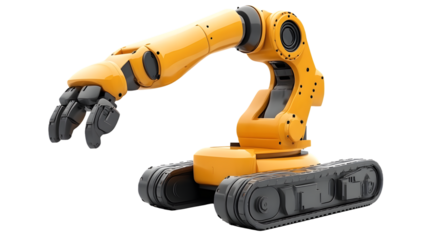 Robotic Arm with Tracks Advanced Machinery for Industrial Automation and Engineering Applicati