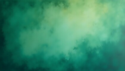 Obraz premium A mesmerizing blend of aquamarine and yellow-green hues creates a dreamlike abstract painting, soft texture and a sense of tranquility.