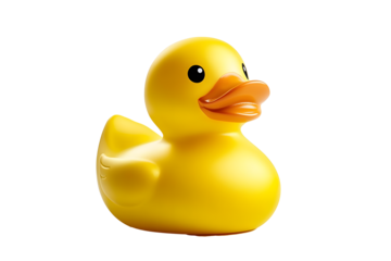 rubber duck isolated on white background