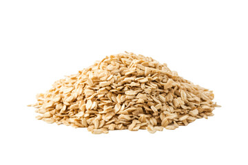 A delicious pile of rolled oats ready for breakfast a healthy and nutritious start to the day