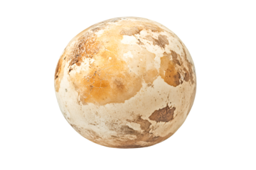 Ancient weathered sphere showing time and decay a mysterious celestial body or artifact